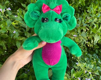 Vintage Baby Bop Plush: 1990s Playskool Barney Friend