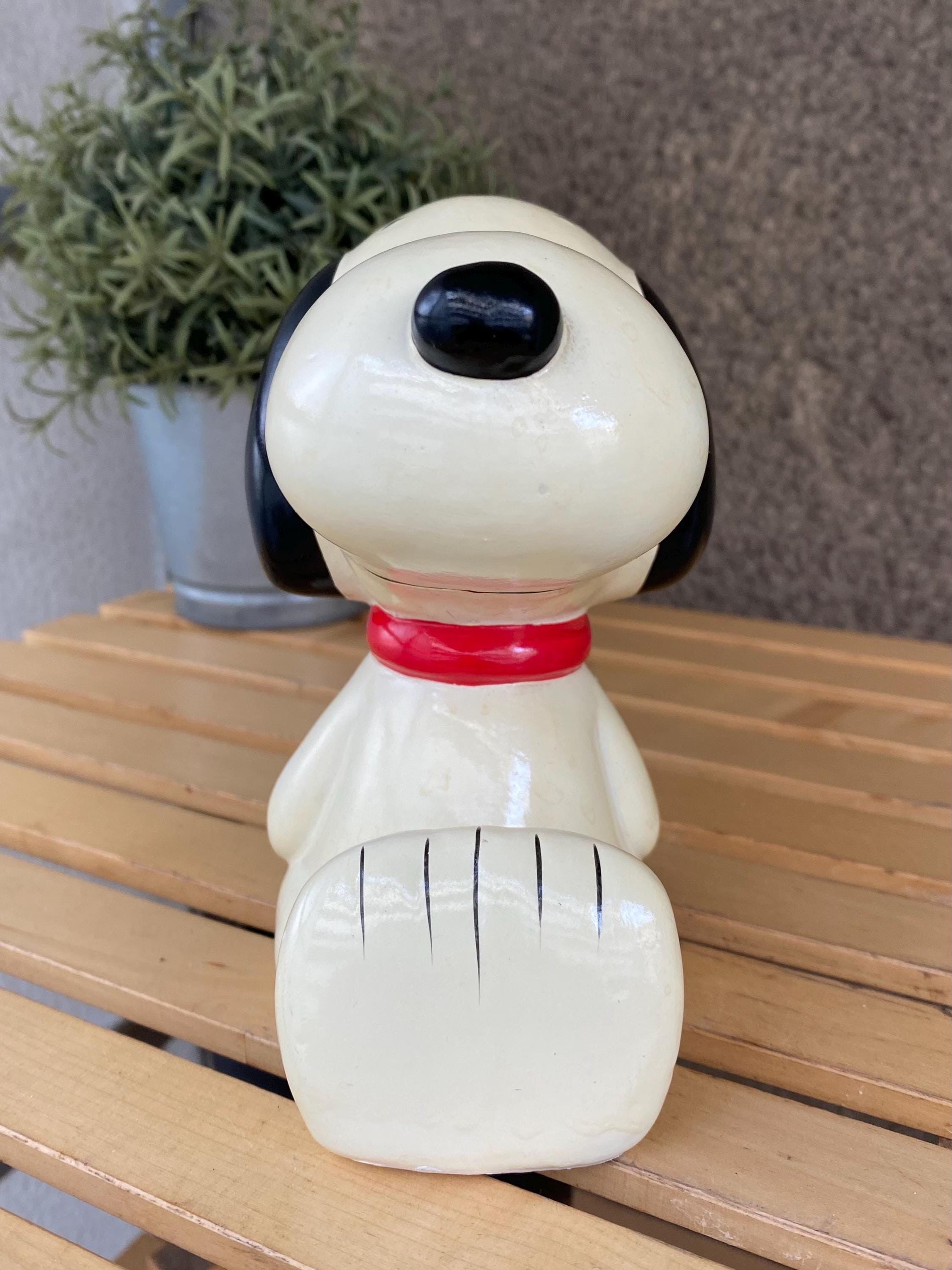 Vintage Snoopy Ceramic Coin Bank: 1960-70s Peanuts Collectible - Etsy