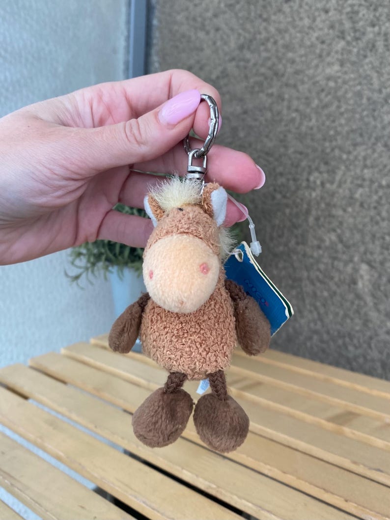 Vintage Nici Germany Plush Horse Keychain: 1990s Pony Bag Charm - Etsy
