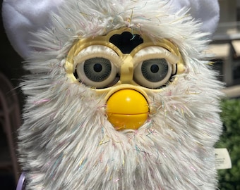 動くグリッターファービー シャンパン グレーの目 1998年製