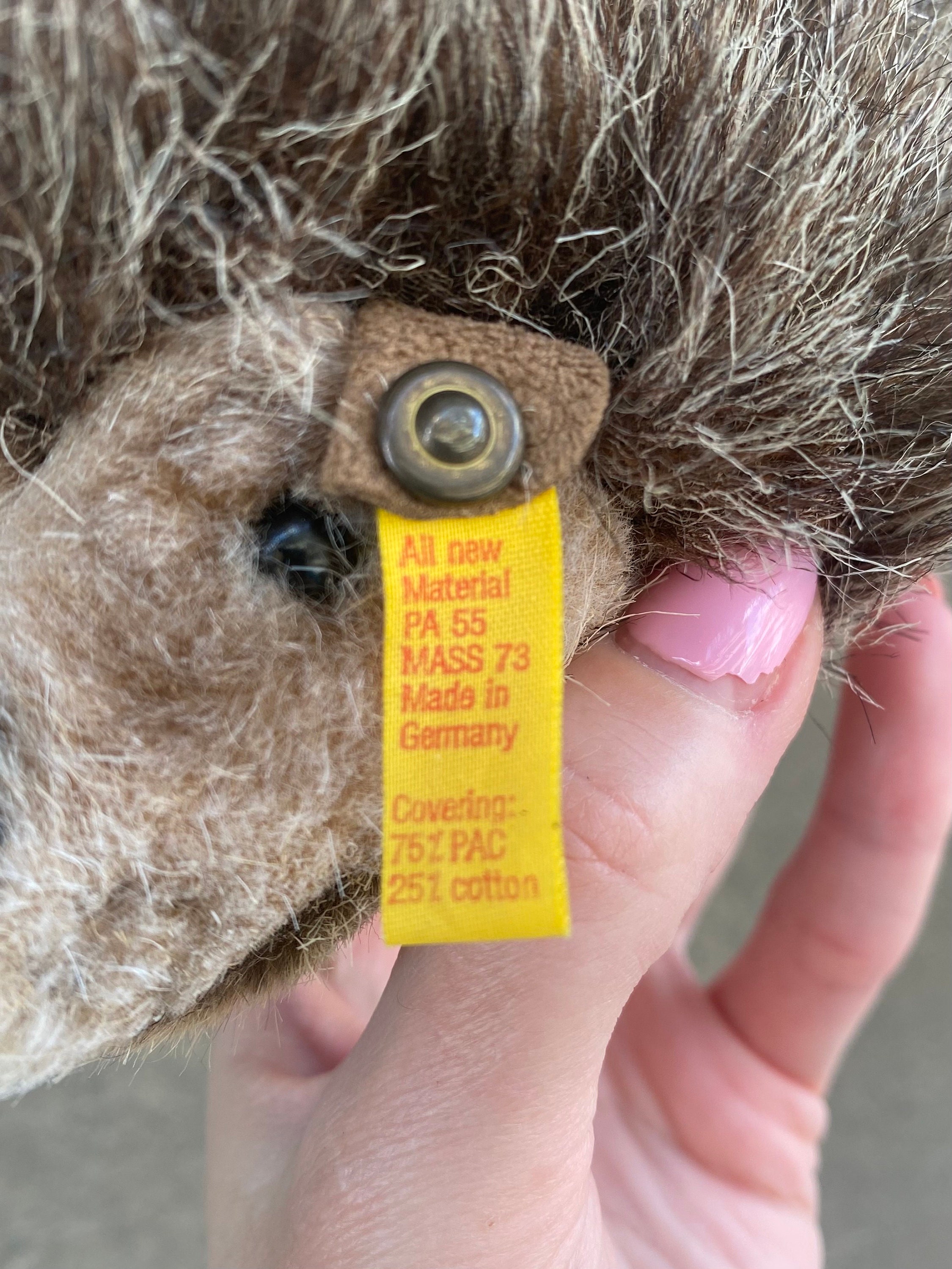 ヴィンテージ シュタイフ ハリネズミ ぬいぐるみ 1675/12 1980年代