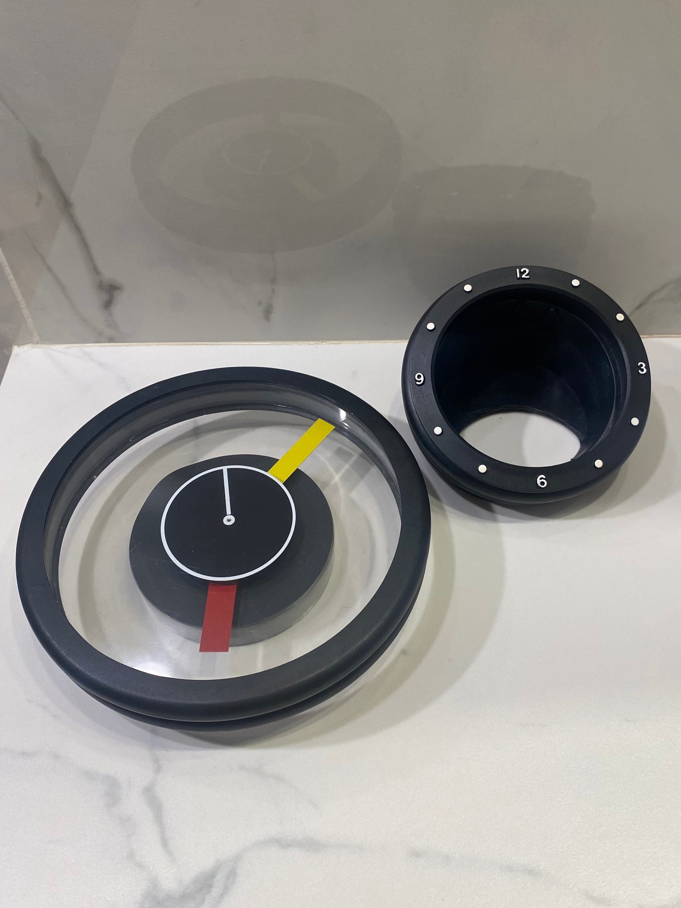 Vintage Tochigi Tokei Desk Clock: Postmodern Pop Art Japan 80s-90s