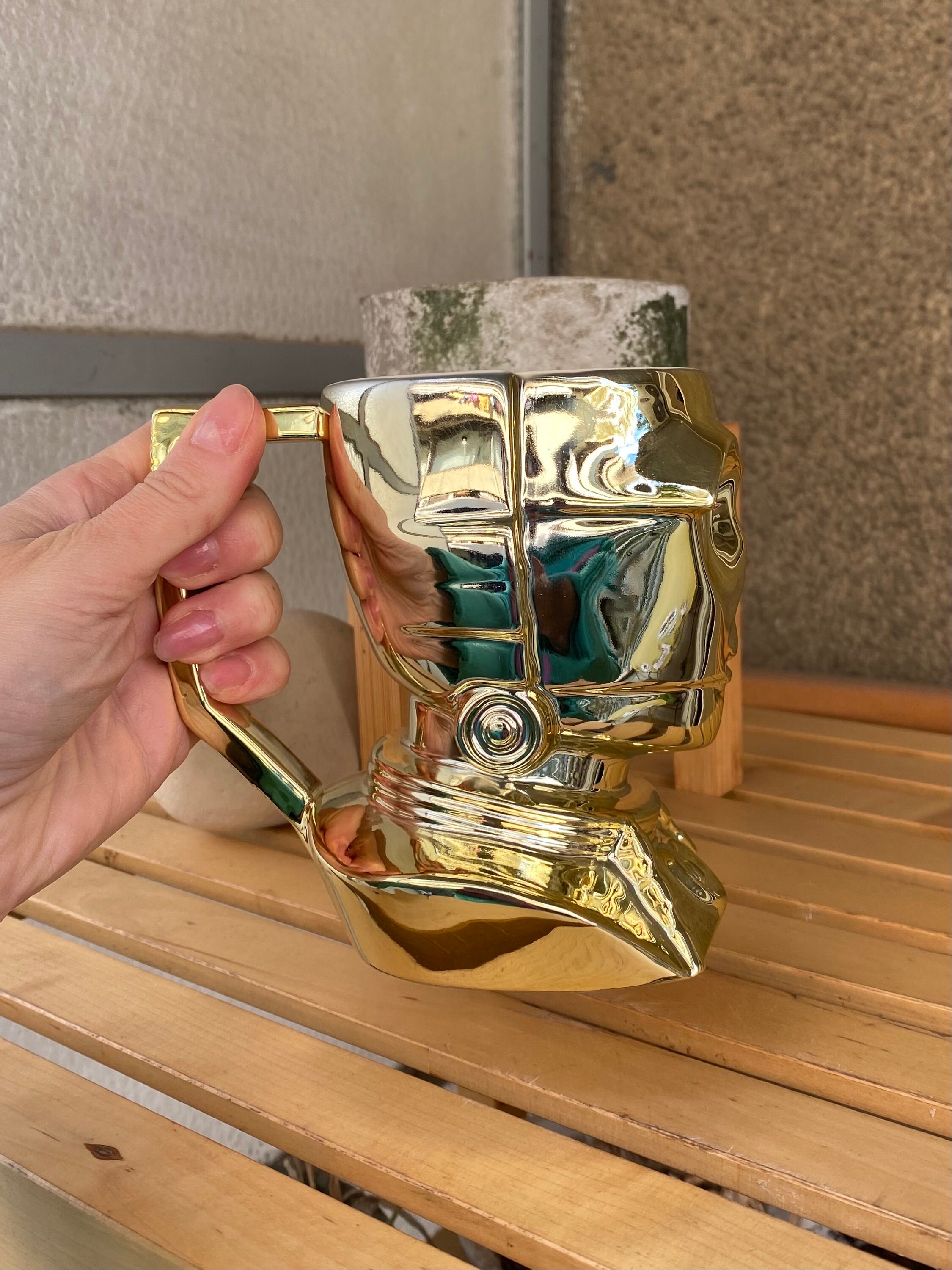 C-3PO Robot Ceramic Figural Mug Star Wars by Applause New in