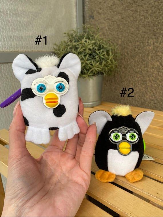 Vintage 2001 Furby Plush Keychain: Mcdonald's Collectible Bag