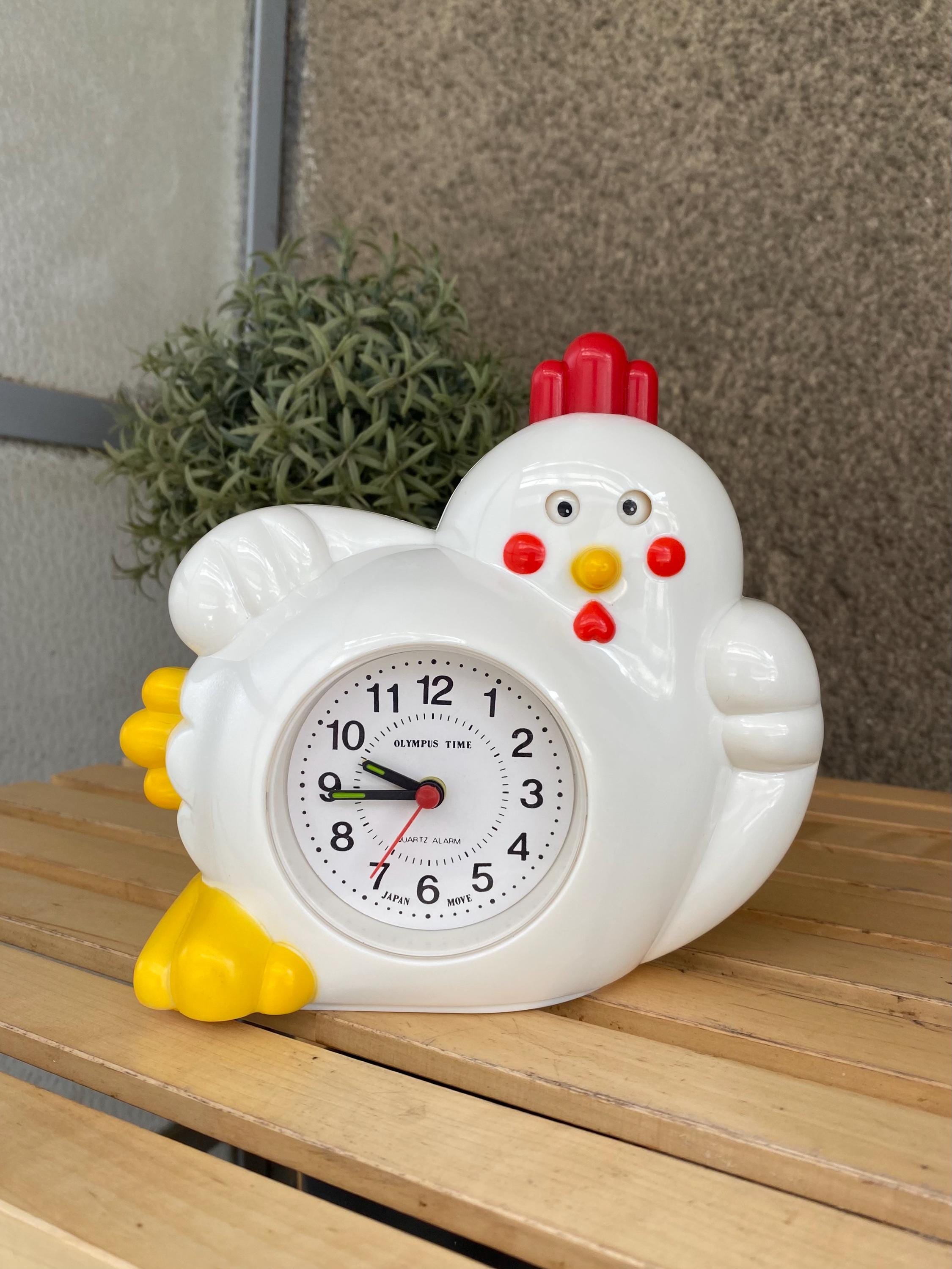 Vintage Chicken Clock 1980s SEMI-WORKING (read Description Pls