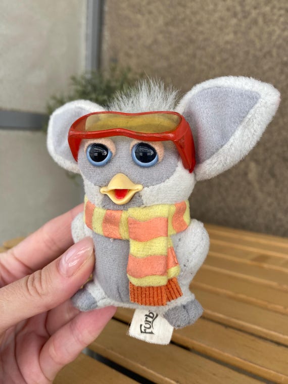 Furby Toy Emoto-tronic Mcfurby 2006 Plush Doll, Grey Furby