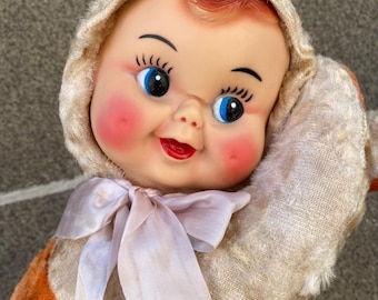 1950年代から70年代の美しいヴィンテージのローリーポリ人形セルロイド