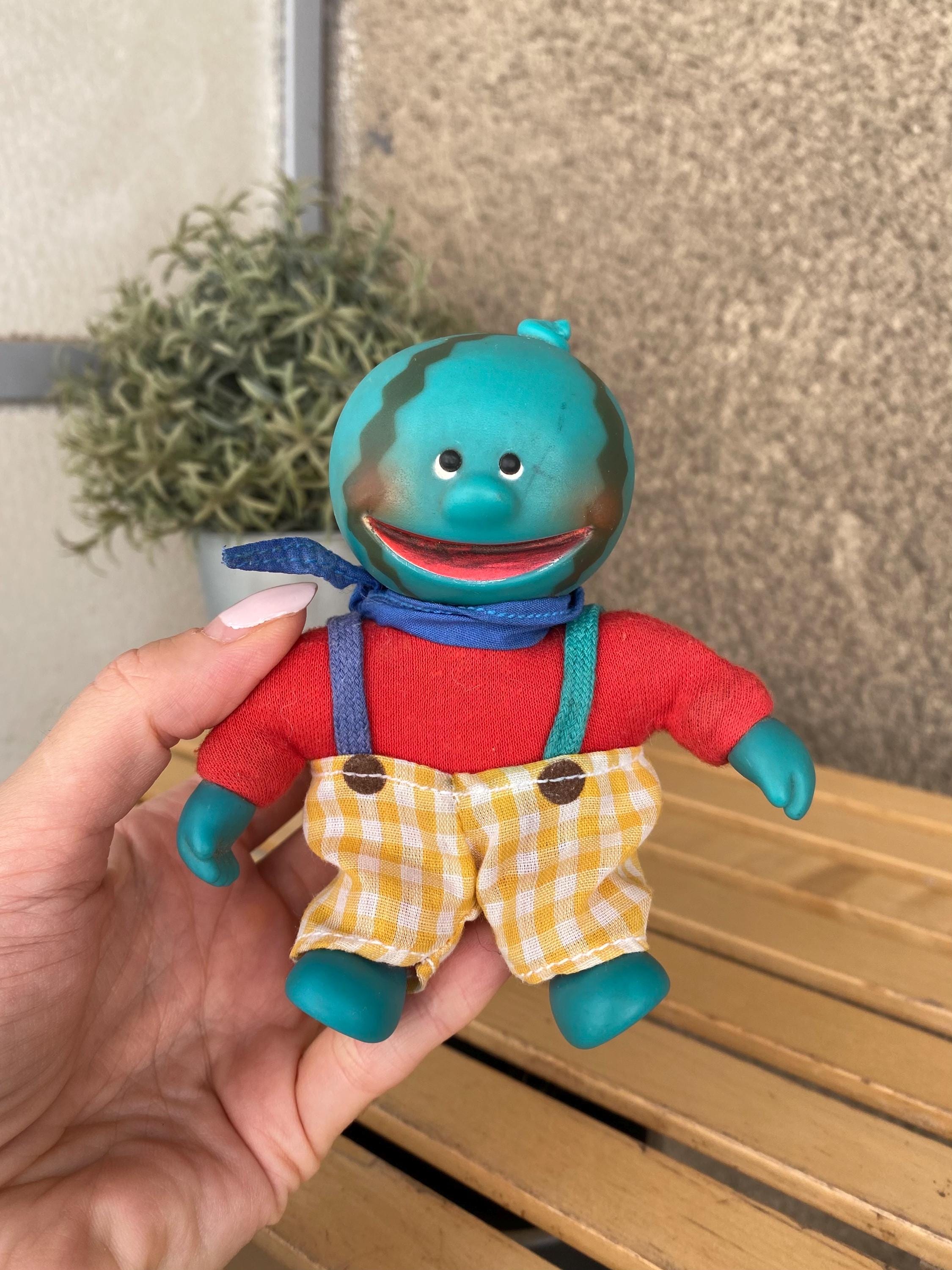 Rare Vintage Les Fruigolos PVC Figure Watermelon 1989 Ajena Sun