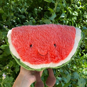 Rare retired Jellycat Amuseables Watermelon plush toy (Read Description) medium size, Jellycat fruit food shape comforter