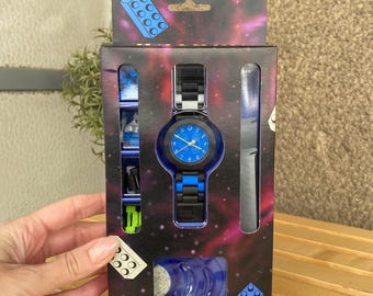 Rare vintage LEGO Watch System Orbit 1997 Japan and Swiss made new old stock in box for a gift, collectable wrist watch