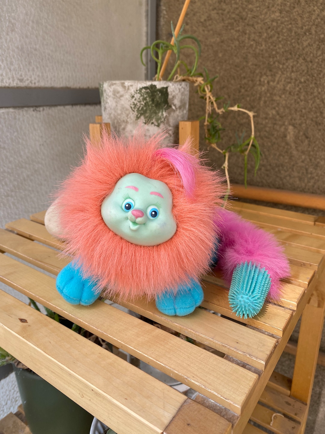 Li'l Brush-a-Loves アメトイ レア ヴィンテージ ファンシー Vintage Li'l Brush-a-loves Candy Cutie Plush Toy, 1987 Collectible