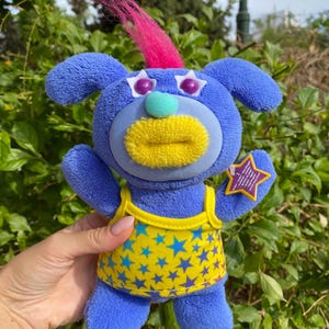 Retired Sing-a-ma-jigs Blue Singing Plush Toy Fisher Price WORKING