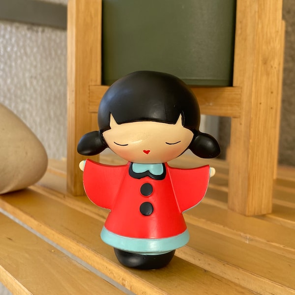 Momiji Message Doll Thank You, rare collectable momiji dolls for collectors or cute gifts with message
