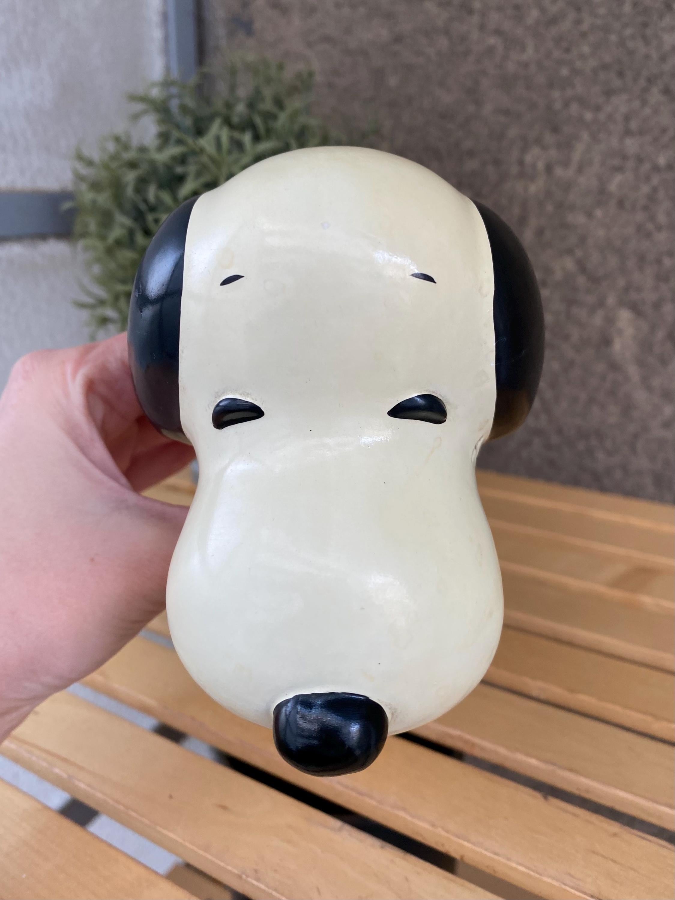 Vintage Snoopy Ceramic Coin Bank: 1960-70s Peanuts Collectible - Etsy