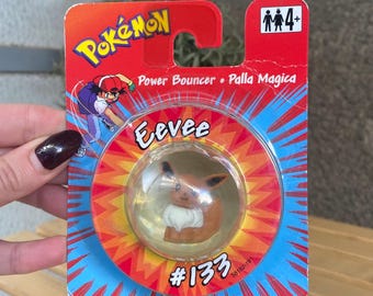 Vintage Rare Pokémon Eevee Power Bouncer Ball 1998, 1999 New on