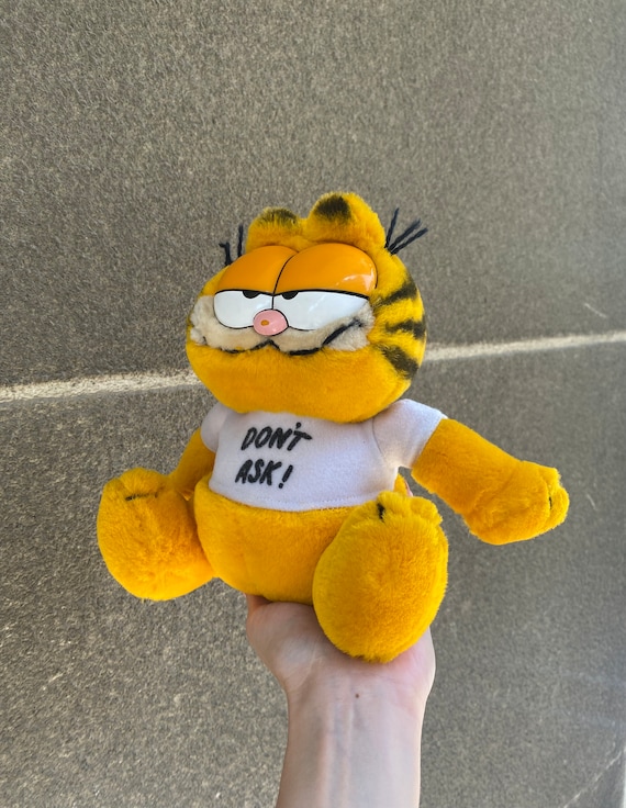 Vintage Garfield Plush Toy Made in Korea 1981, Garfield