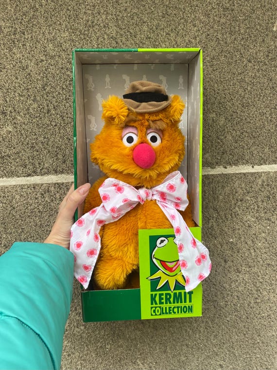 Rare 1999 Fozzie Bear Plush Igel: New Old Stock Jim Henson Muppet