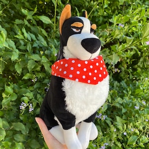 Retired The Secret Life of Pets 2 Plush Rooster the Dog by Whitehouse Leisure UK, Welsh Sheepdog stuffed toy
