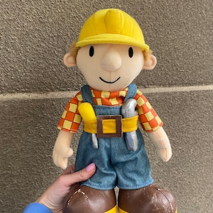 Toy Figure Bob The Builder Soft Toy Bob The Builder Plush, Vintage