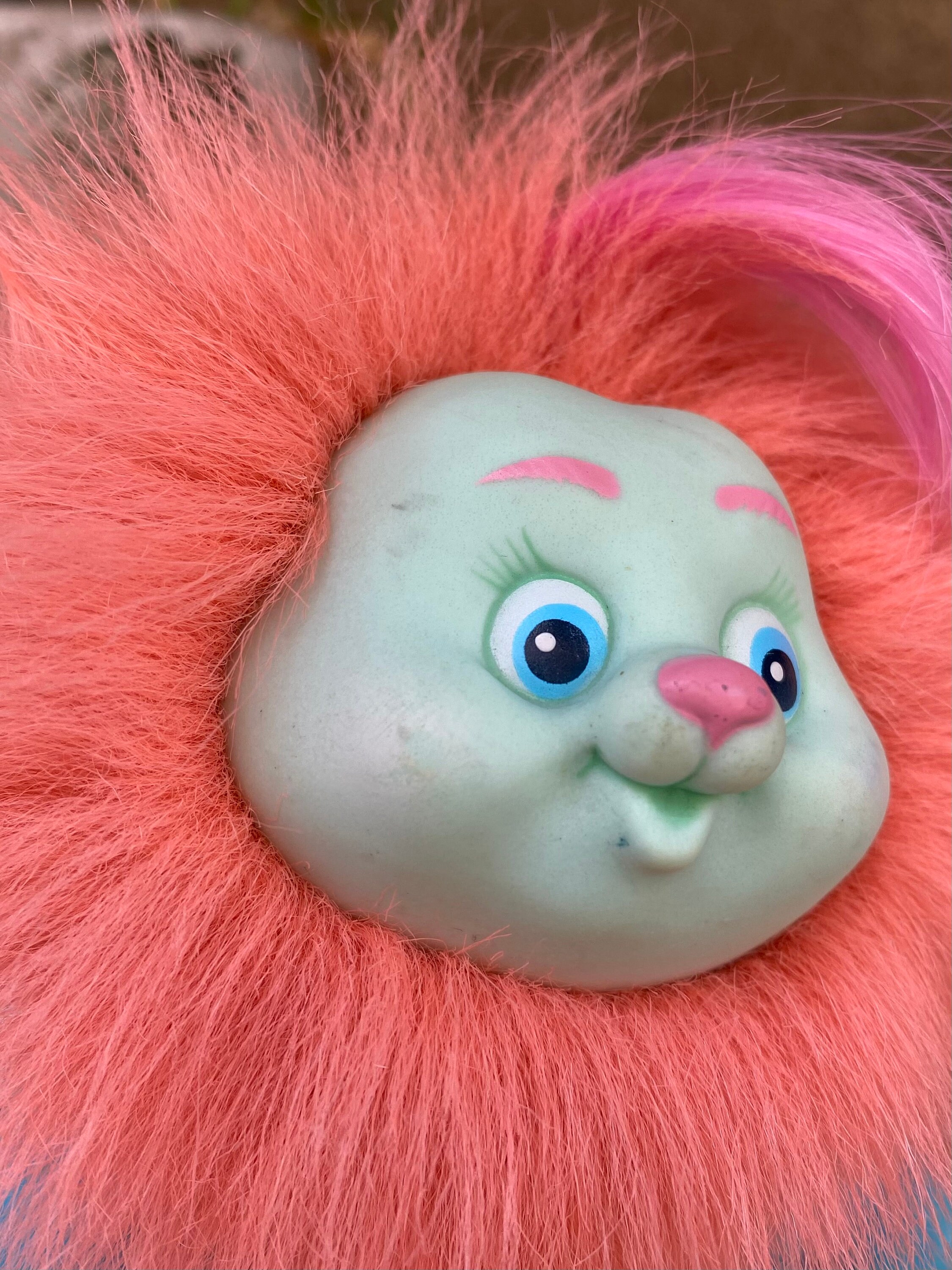 Vintage Li'l Brush-a-loves Candy Cutie Plush Toy, 1987 Collectible