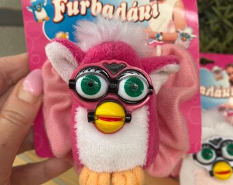 Vintage Furby Plush Scrunchie Set of 2: 1990s Collector's