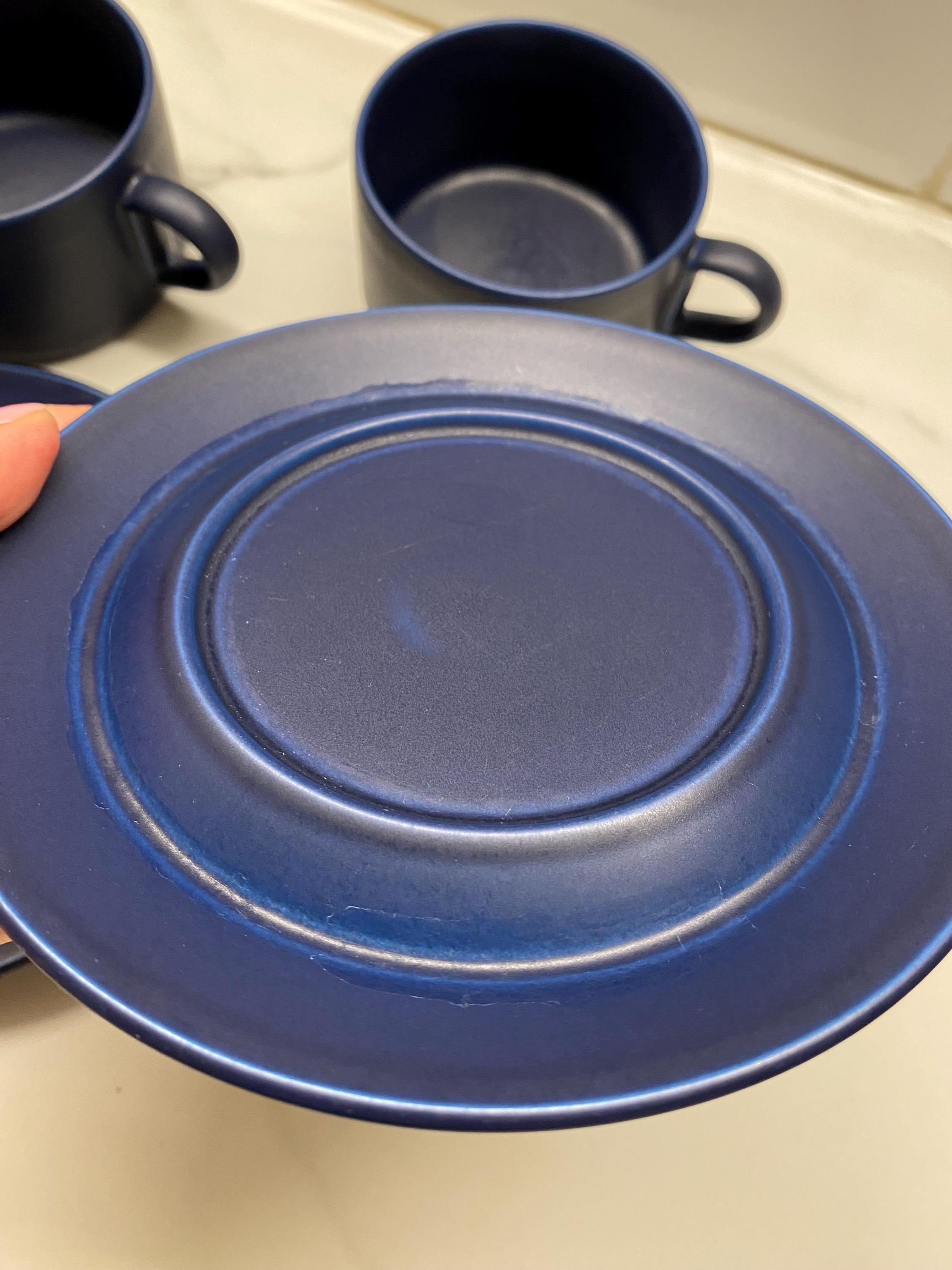 Rare Arabia Finland Blues X2 Cup & Saucer Set Heikki Orvola Design
