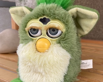 ファービー　レア 動くグリッターファービー シャンパン グレーの目 1998年製