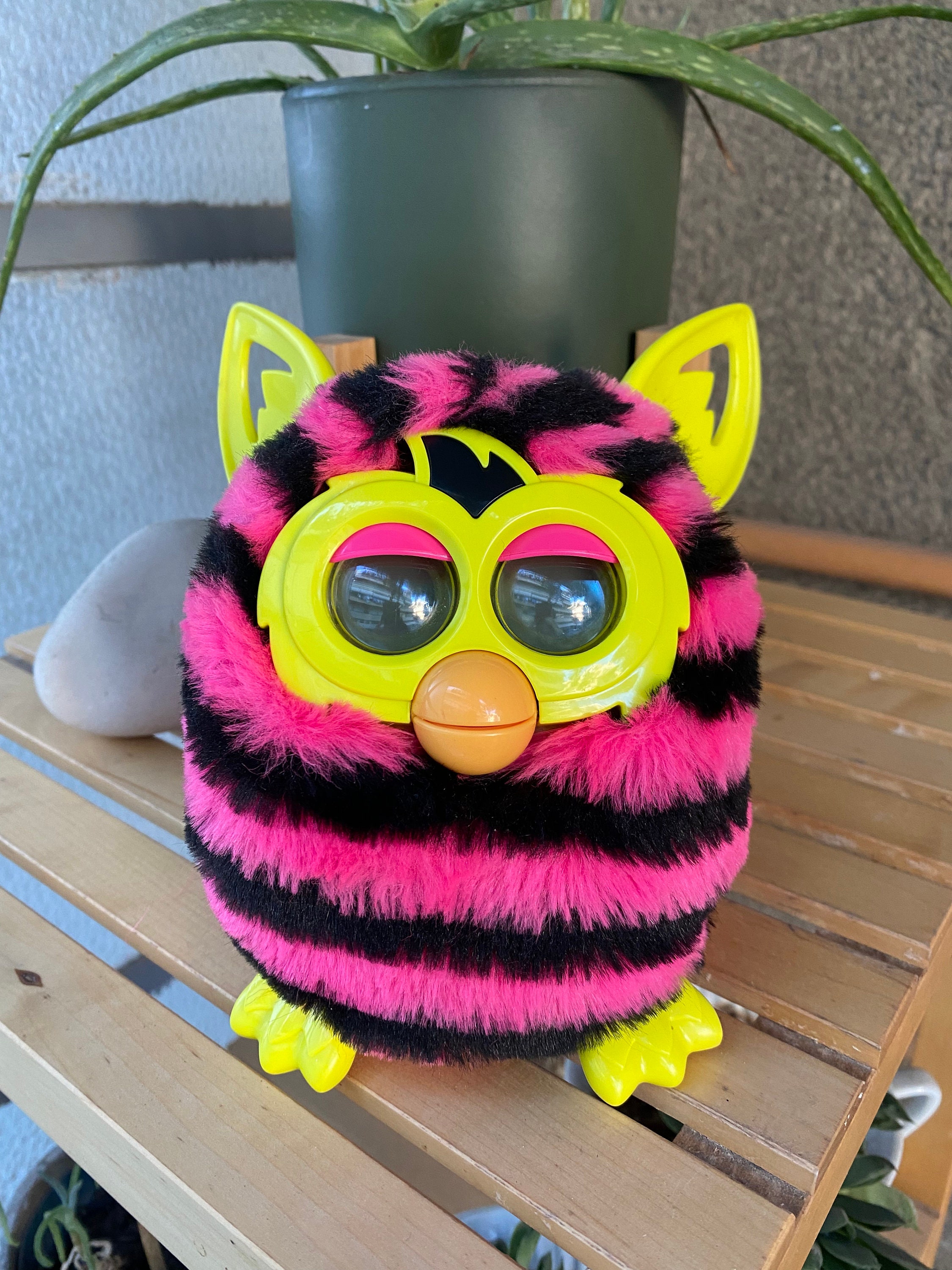 2013 Hasbro Furby Furbling Mini Baby Pink Black Yellow Interactive Toy  Working