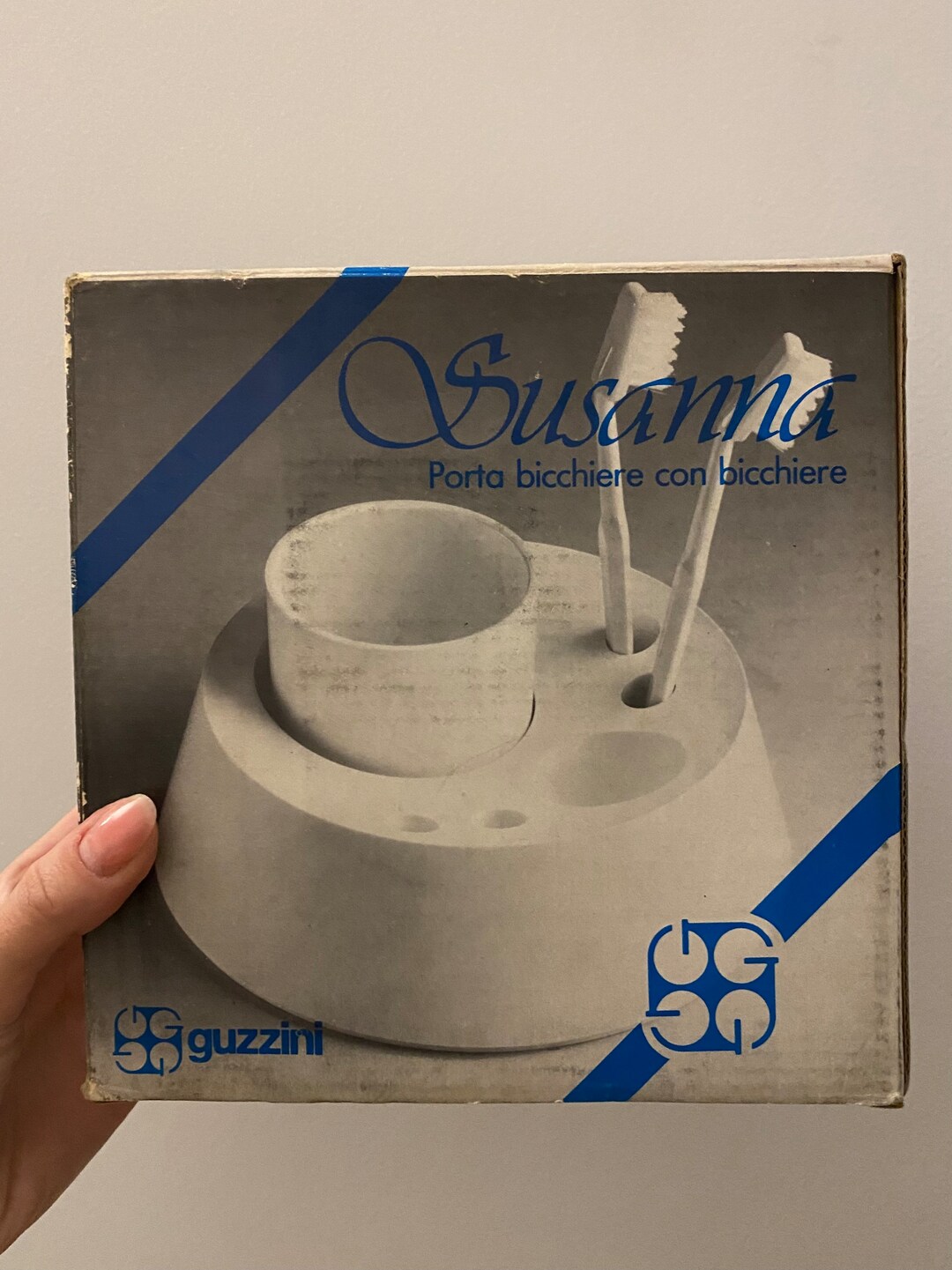 Italian Vintage Bathroom Organizer by Guzzini 1980s, Acrylic New