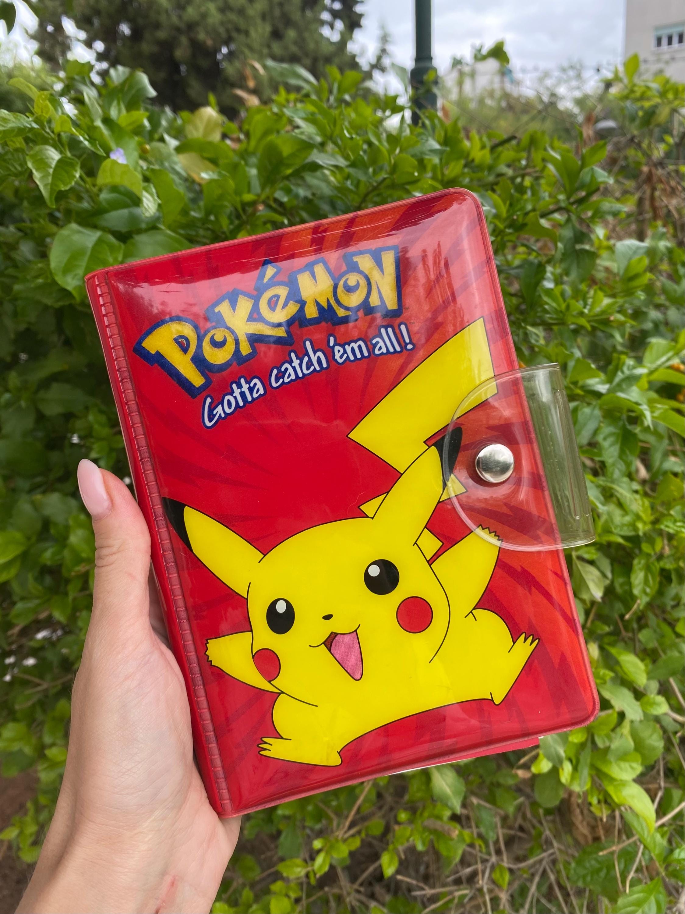 red pokemon card book Collectible Game Albums & Pages 4-Pockets for sale Binder is made with acid Ultra Pro Binder Zippered 9-Pocket