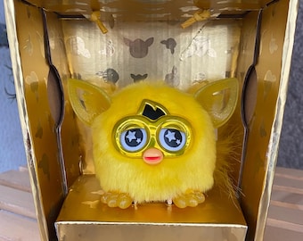 Very Rare Furby Fake Dubby 1998 WORKING, Black & White With Silver