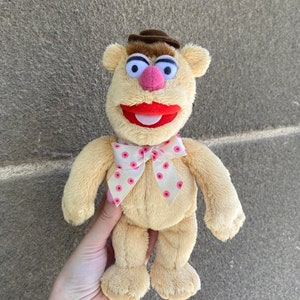 Vintage Fozzie the Bear plush toy Jim Henson Muppet Show, Kermit the Frog friends