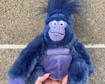 Vintage Terk Gorilla Plüschtier 1990er Jahre Applause, Tarzans Freund Affe