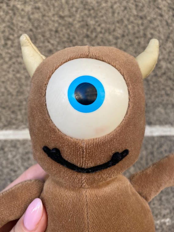 Rare Little Mikey Plush Toy Mike Wazovski Teddy Bear Monsters Inc Disney -  Etsy