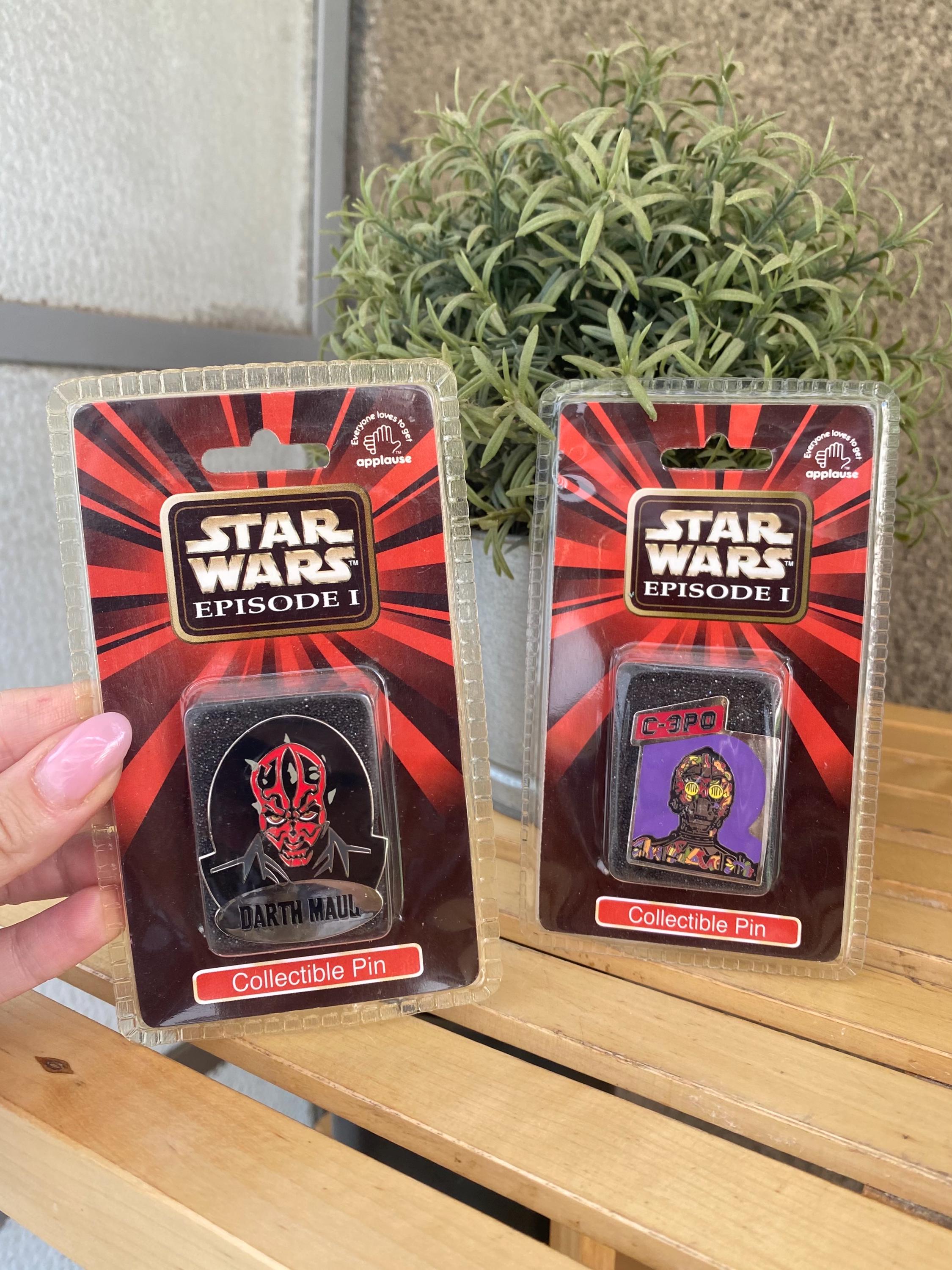 90S スターウォーズ ダースモール ジャンゴ C-3PO ジャワズ 1990年製ヴィンテージ スター・ウォーズ コレクタブルピン：ダース