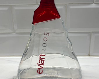 Evian Limited Edition 2005 Glass Mountain Bottle by Paul Smith - Etsy