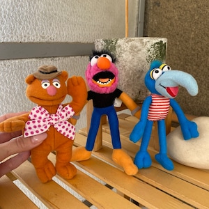 The Muppet Show Mcdonalds Soft Small Toys Set of 3 2002, Vintage