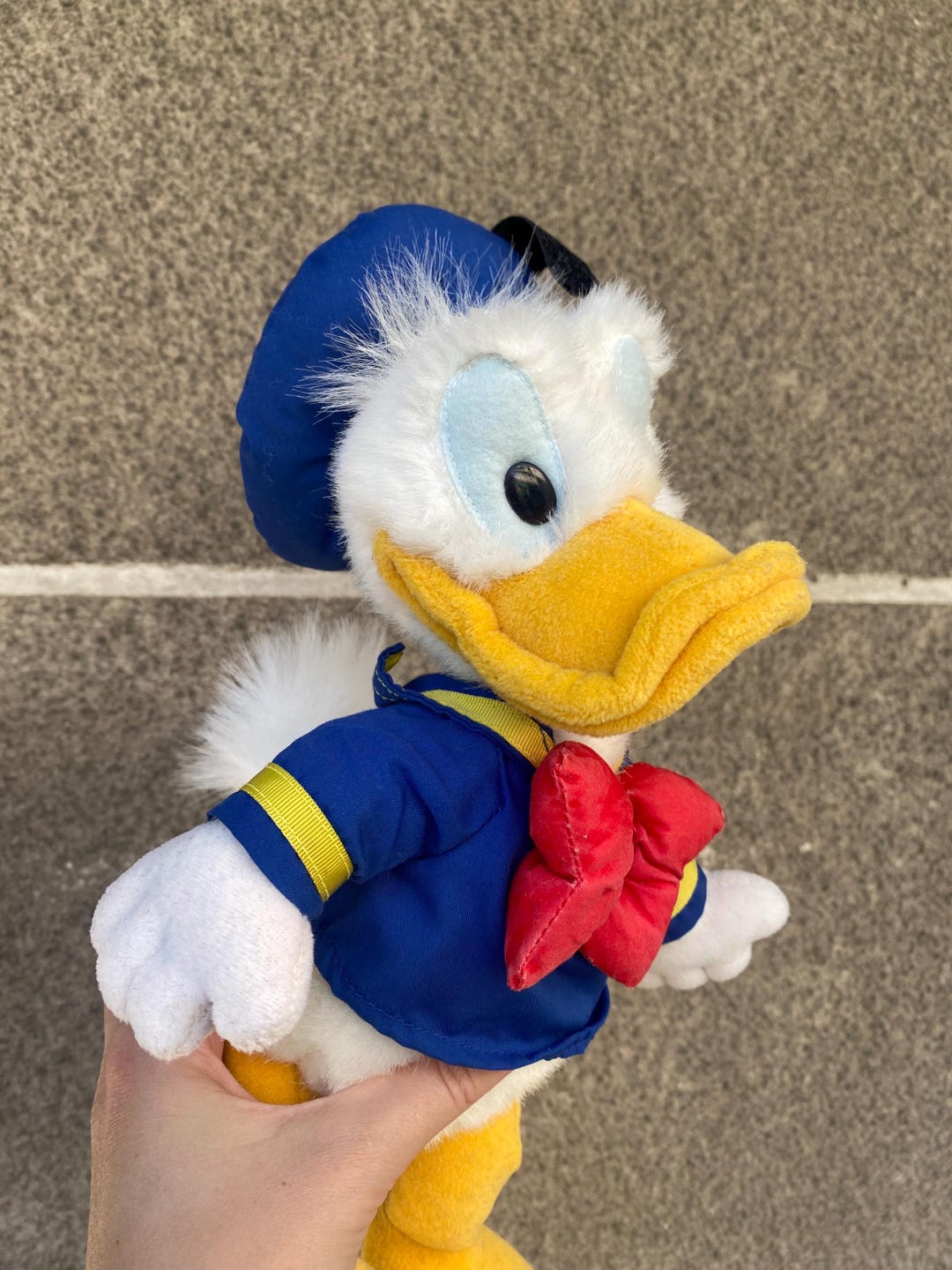 ディズニーランド　ドナルドダック　ぬいぐるみ　ヴィンテージ ドナルドダック ぬいぐるみ 35周年 - メルカリ