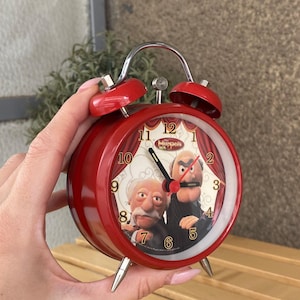 NIET-WERKENDE Vintage Statler & Waldorf Muppets-klok 2007 voor decoratie/reparatie