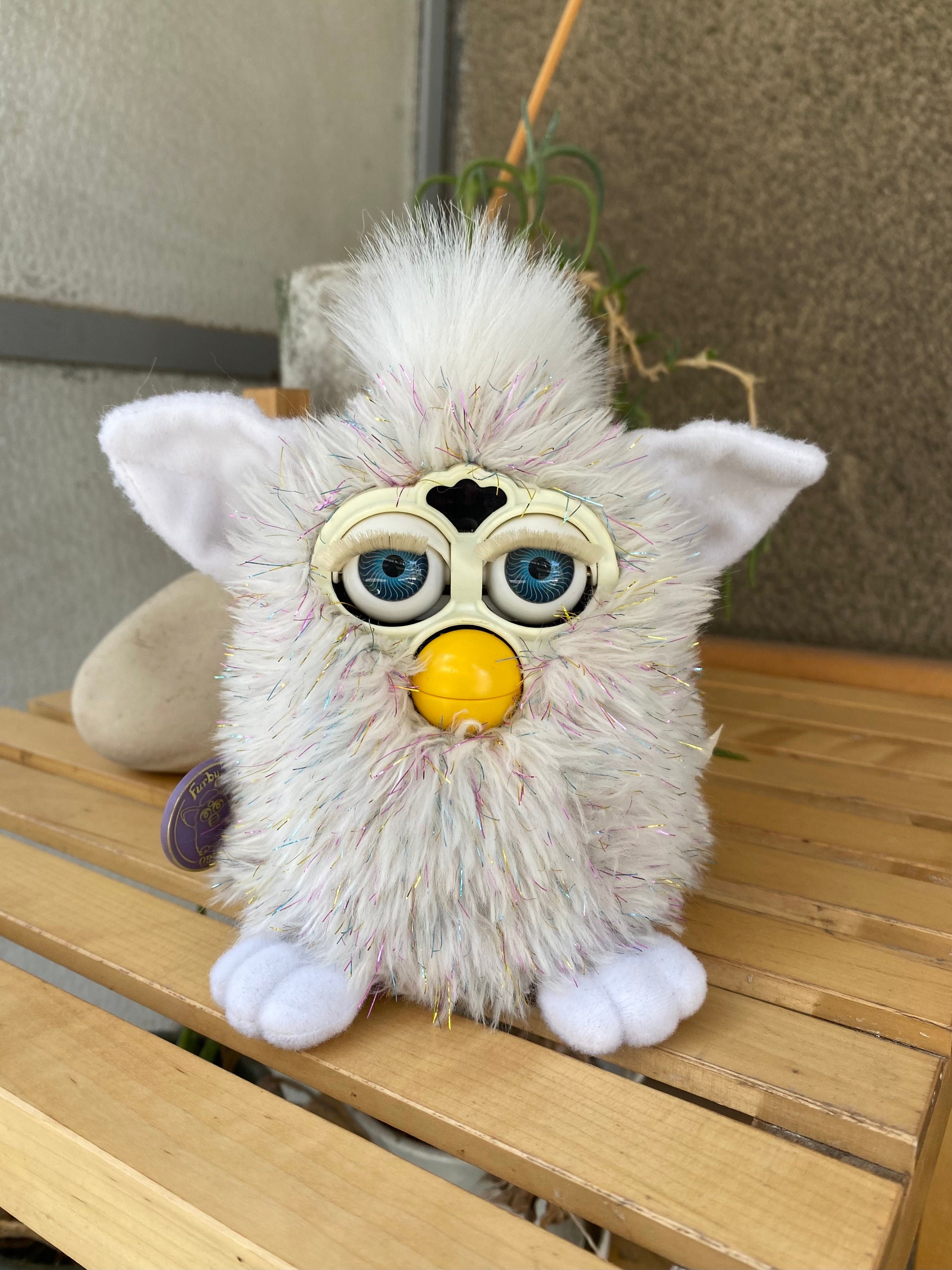 RESERVED!!! Glitter Furby Champagne with blue eyes WORKING