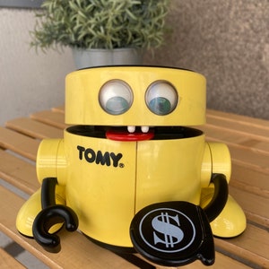 Rare Mr Money Automatic Bank Robot 1987 by Tomy WORKING, Vintage
