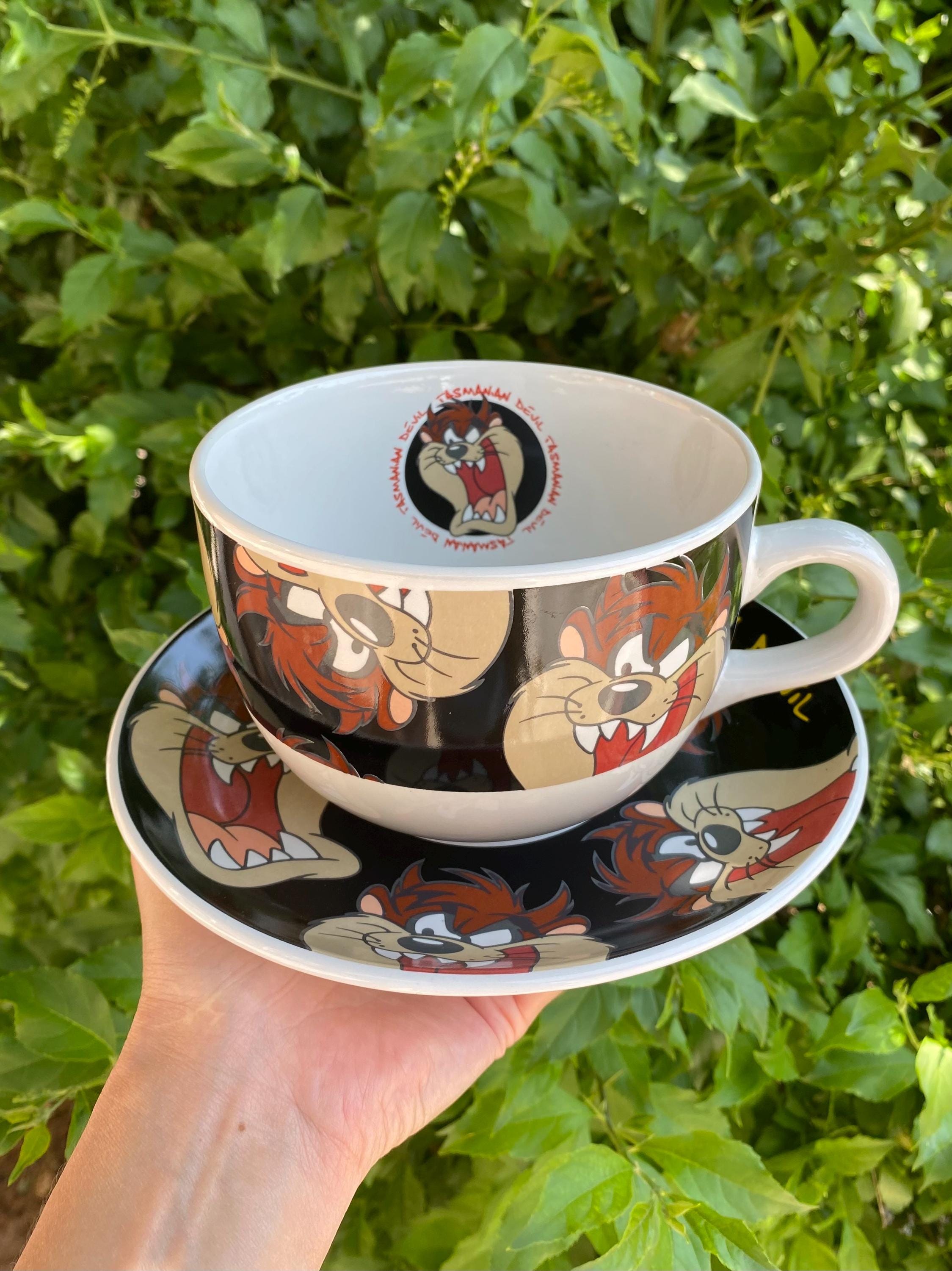 LOONEY TUNES ルーニーチューンズ コーヒーカップ ソーサー セット Vintage Tasmanian Devil Mug & Saucer Set: Looney Tunes Sunburst