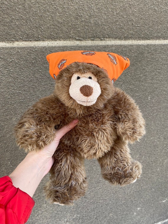 Harley-davidson Bear Plush: Collectible Brown Stuffed Animal With