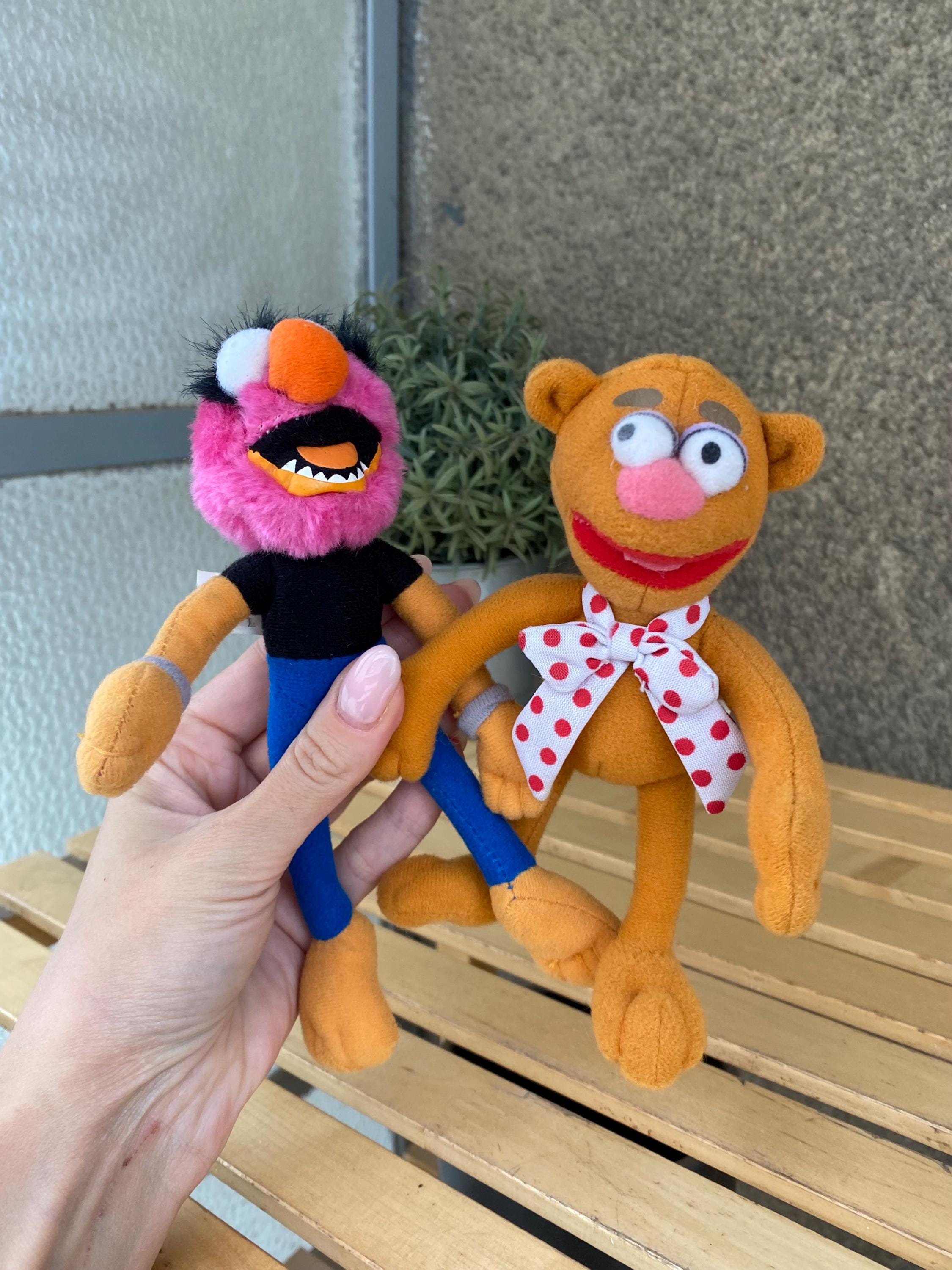 Vintage Muppets Animal & Fozzie Bear Small Toy Set of 2 Mcdonald's