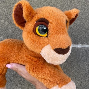 Very rare Purring Kovu Plush Simba’s Pride The Lion King 2 Disney 1998 WORKING, vintage laying lion soft plushie with sounds for collectors