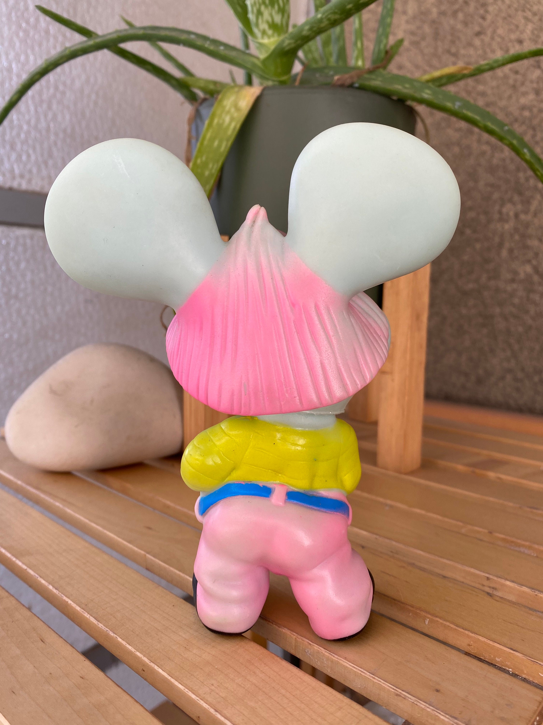Vintage Topo Gigio Rubber Toy: 1960s Maria Perego Italian Mouse