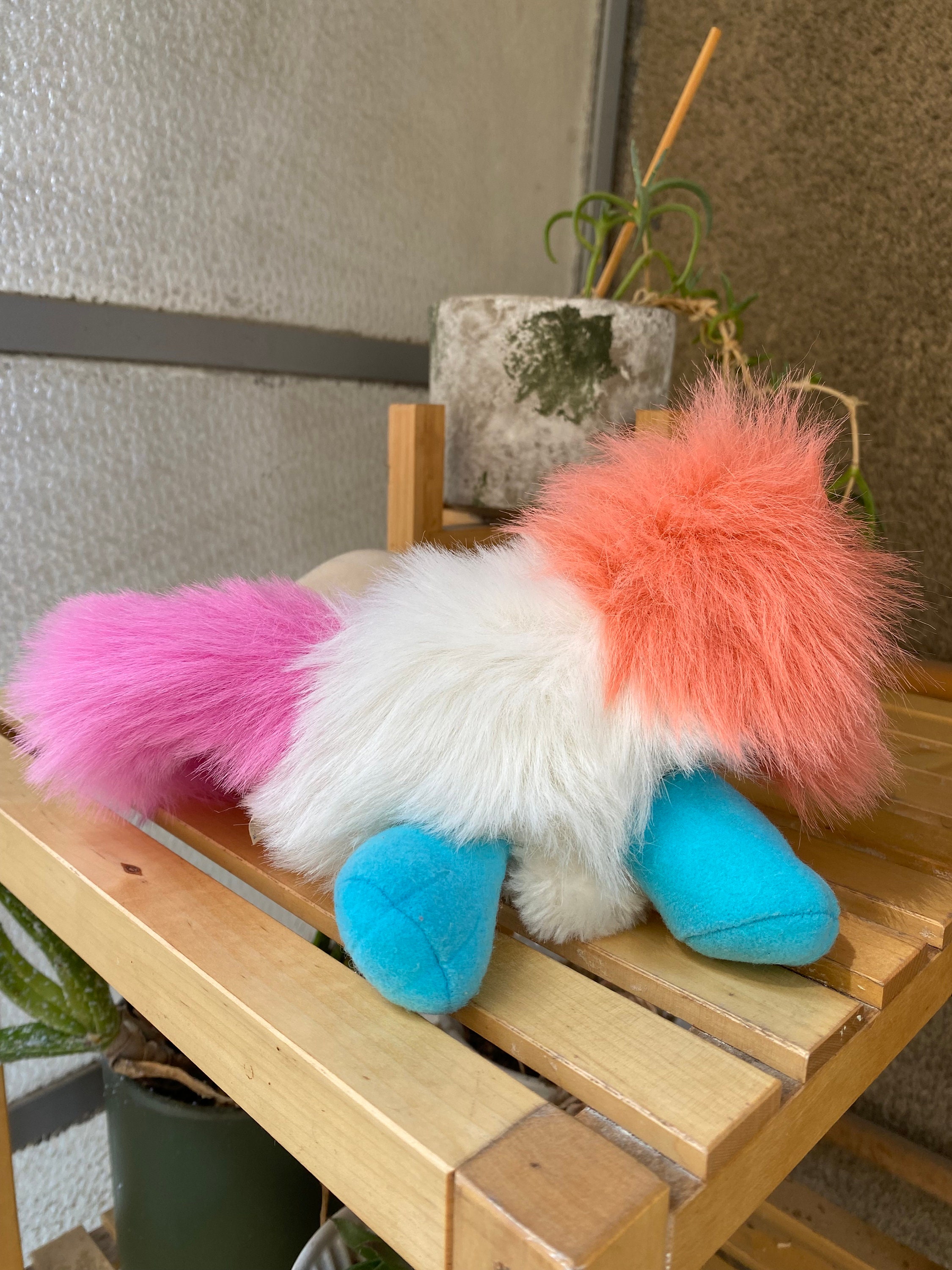 Vintage Li'l Brush-a-loves Candy Cutie Plush Toy, 1987 Collectible