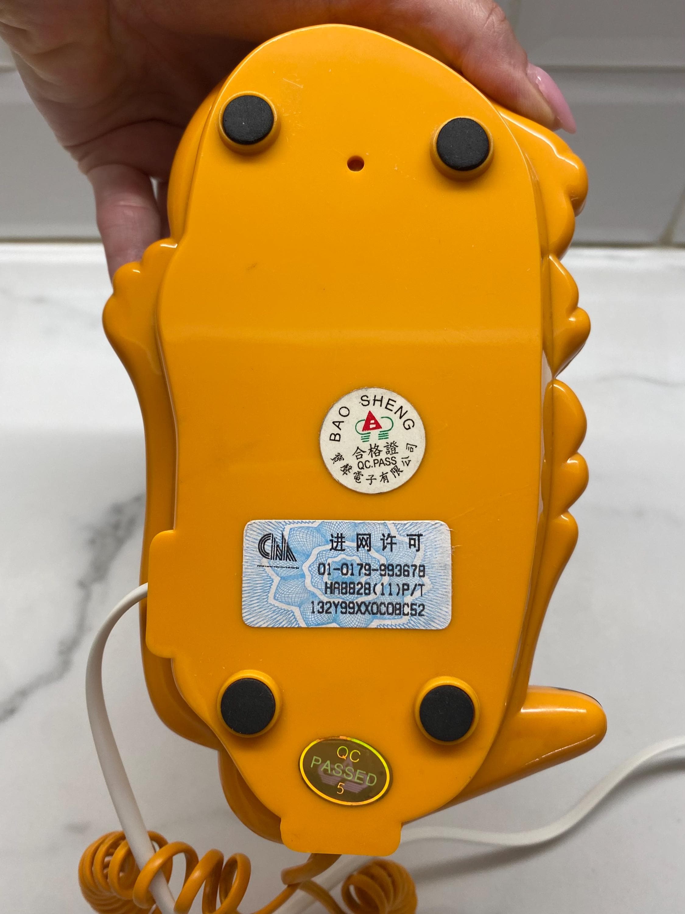 ヴィンテージのガーフィールド猫電話：1980年代、箱入りで動作中