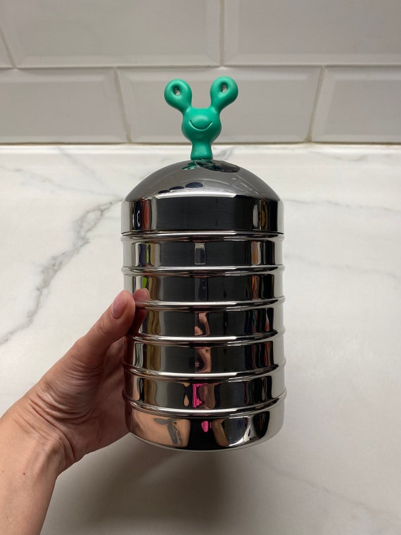 Vintage SKS Edelstahl Stainless Steel Kitchen Container: 1980s
