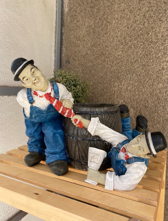 70s DAKIN ローレル&ハーディー ハーディー フィギュア ビンテージ 極楽コンビ チャップリン 喜劇 Vintage Larry Harmon LAUREL AND HARDY Rubber and Plastic Figures R